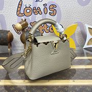 Louis Vuitton Floral Capucines Handbag M24567 Elephant Grey Size 21 x 14 x 8 cm - 2