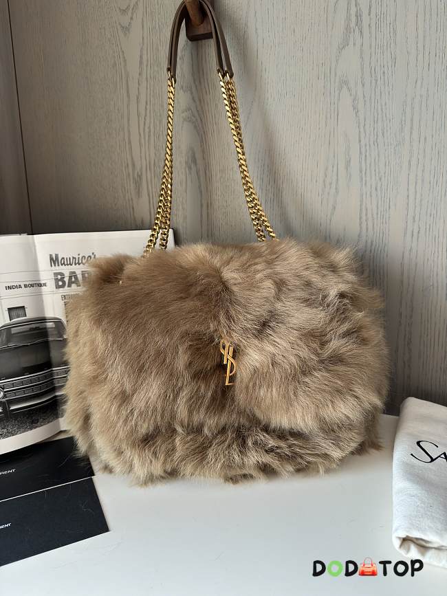  YSL Niki Large Shearling Shoulder Bag Size 28 × 21 × 8.5 cm - 1