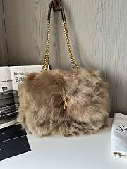  YSL Niki Large Shearling Shoulder Bag Size 28 × 21 × 8.5 cm - 1