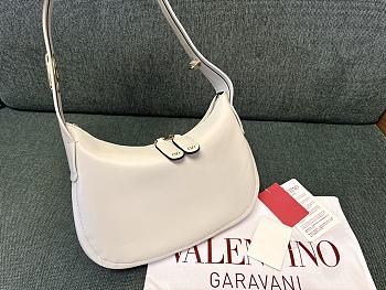 Valentino Hobo Underarm Bag White Size 24 x 30 x 3 cm