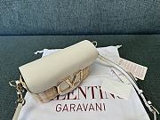 Valentino Bamboo Woven Small Crossbody Bag White Size 21.5 x 10 x 6 cm - 3