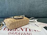 Valentino Bamboo Woven Small Crossbody Bag White Size 21.5 x 10 x 6 cm - 6