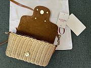 Valentino Bamboo Woven Small Crossbody Bag Brown Size 21.5 x 10 x 6 cm - 3