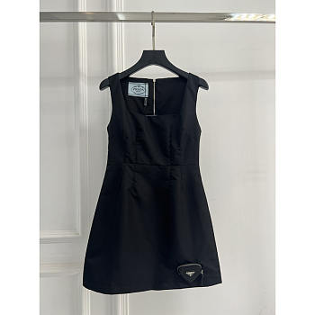 Prada Re-Nylon Mini Dress Black