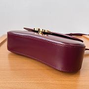 Celine Teen Lola 20 Dark Red Size 20 x 11.5 x 5 cm - 5