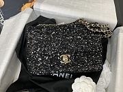 Chanel CF Tweed Sequins Black Size 20 x 15 x 7 cm - 1