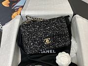 Chanel CF Tweed Sequins Black Size 20 x 15 x 7 cm - 4