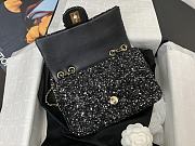 Chanel CF Tweed Sequins Black Size 20 x 15 x 7 cm - 5