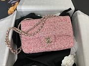 Chanel CF Tweed Sequins Pink Size 20 x 15 x 7 cm - 1