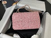 Chanel CF Tweed Sequins Pink Size 20 x 15 x 7 cm - 6