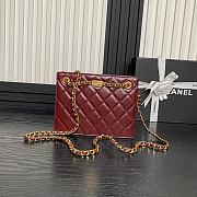 Chanel Red Chain Bag Size 16 × 21 × 7 cm - 2