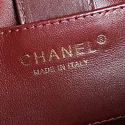 Chanel Red Classic Chain Bag Size 13 × 27 × 7 cm - 6