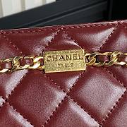 Chanel Red Classic Chain Bag Size 13 × 27 × 7 cm - 2