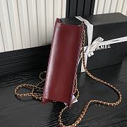 Chanel Red Classic Chain Bag Size 13 × 27 × 7 cm - 4