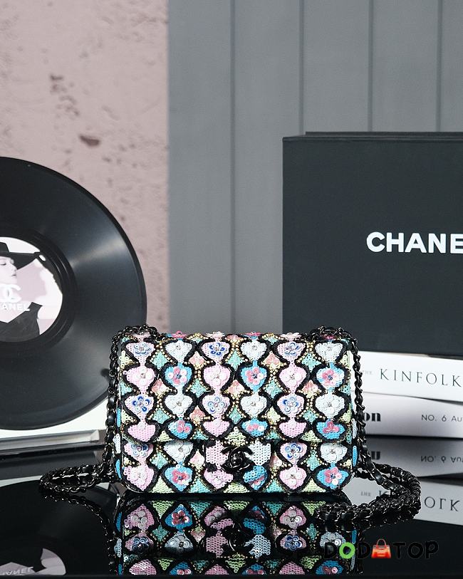 Chanel Colorful CF Sequins Bag 01 Size 10 x 20 x 7 cm - 1