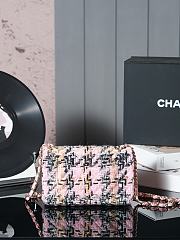 Chanel Woolen CF Flap Pink Size 10 x 20 x 7 cm - 6