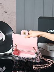 Chanel Woolen CF Flap Pink Size 10 x 20 x 7 cm - 2