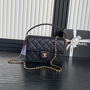 Chanel Classic Flap Bag Black Size 16 × 22 × 5 cm