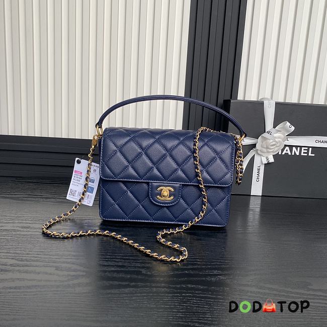 Chanel Classic Flap Bag Blue Size 16 × 22 × 5 cm - 1