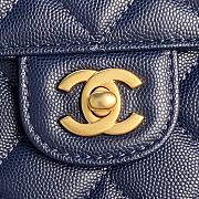 Chanel Classic Flap Bag Blue Size 16 × 22 × 5 cm - 5