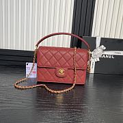 Chanel Classic Flap Bag Red Size 16 × 22 × 5 cm - 1