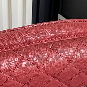 Chanel Classic Flap Bag Red Size 16 × 22 × 5 cm - 4