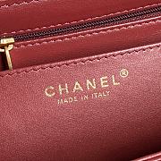 Chanel Classic Flap Bag Red Size 16 × 22 × 5 cm - 3