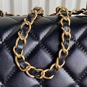 Chanel Tofu Bag Gold Chain Black Size 19.5 × 28 × 7 cm - 2