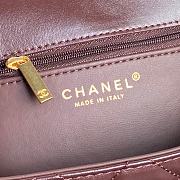 Chanel Tofu Bag Gold Chain Red Size 19.5 × 28 × 7 cm - 6