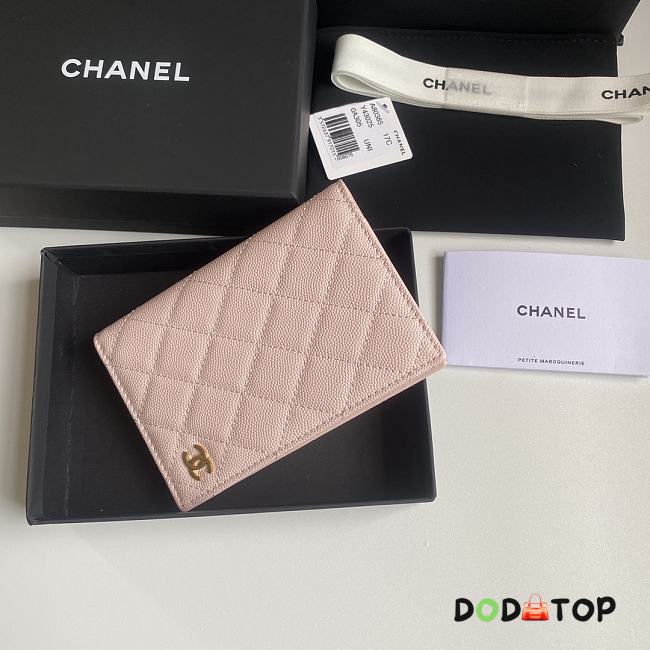 Chanel Classic Passport Holder Pink Size 14.5 × 10.5 × 2 cm - 1