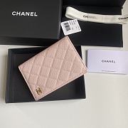 Chanel Classic Passport Holder Pink Size 14.5 × 10.5 × 2 cm - 1