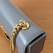 Celine Chain Shoulder Bag Blue Grey Size 20.5 x 10.5 x 4 cm - 5