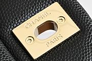 Chanel Flap Caviar Black Bag Gold Hardware Size 15.5 x 25.5 x 6.5 cm - 2