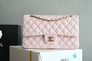 Chanel Flap Caviar Light Pink Bag Gold Hardware Size 15.5 x 25.5 x 6.5 cm - 1