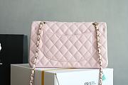 Chanel Flap Caviar Light Pink Bag Gold Hardware Size 15.5 x 25.5 x 6.5 cm - 3