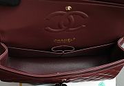 Chanel Flap Caviar Burgundy Bag Gold Hardware Size 15.5 x 25.5 x 6.5 cm - 5