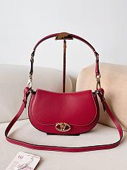 Valentino Garavani Ohval Small Calfskin Bag Red Size 26 x 13 x 6.5 cm - 1