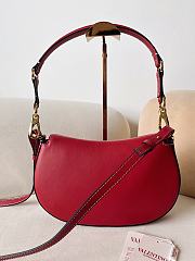 Valentino Garavani Ohval Small Calfskin Bag Red Size 26 x 13 x 6.5 cm - 3