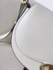 Valentino Garavani Ohval Small Calfskin Bag White Size 26 x 13 x 6.5 cm - 6