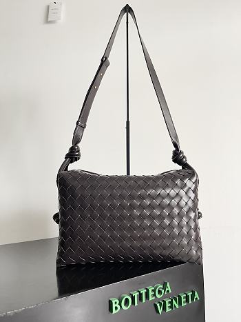 Bottega Veneta Loop Weekender Brown Size 38 x 18.5 x 20 cm