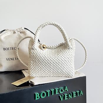 Bottega Veneta Mini Tosca White Bag Size 20 x 15.5 x 7 cm