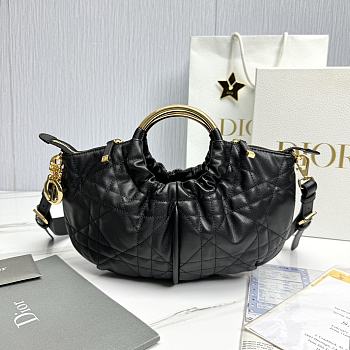 Dior Miss Caro Dumpling Bag Black Size 36 x 27 cm