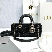 Dior Lady-Joy Bling Bling Black Bag Size 22 x 12 x 6.5 cm - 1