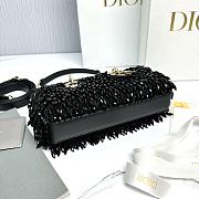 Dior Lady-Joy Bling Bling Black Bag Size 22 x 12 x 6.5 cm - 6