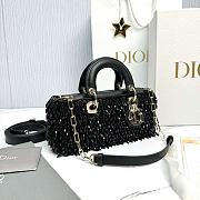 Dior Lady-Joy Bling Bling Black Bag Size 22 x 12 x 6.5 cm - 2