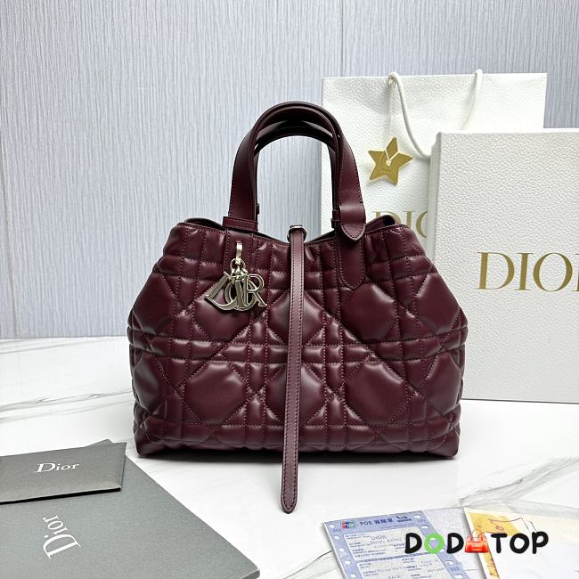 Dior Medium Toujours Burgundy Size 28.5 x 21.5 x 17 cm - 1