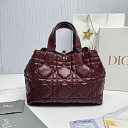 Dior Medium Toujours Burgundy Size 28.5 x 21.5 x 17 cm - 4