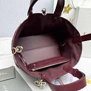 Dior Medium Toujours Burgundy Size 28.5 x 21.5 x 17 cm - 3