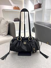 Miu Miu Black Joie Nappa Leather Bag Size 40 x 22 x 10.5 cm - 1