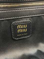 Miu Miu Black Joie Nappa Leather Bag Size 40 x 22 x 10.5 cm - 4